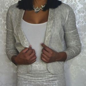 Cheetah Print Skirt Suit